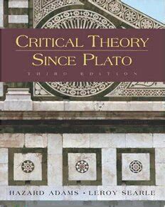 Critical theory since plato pdf